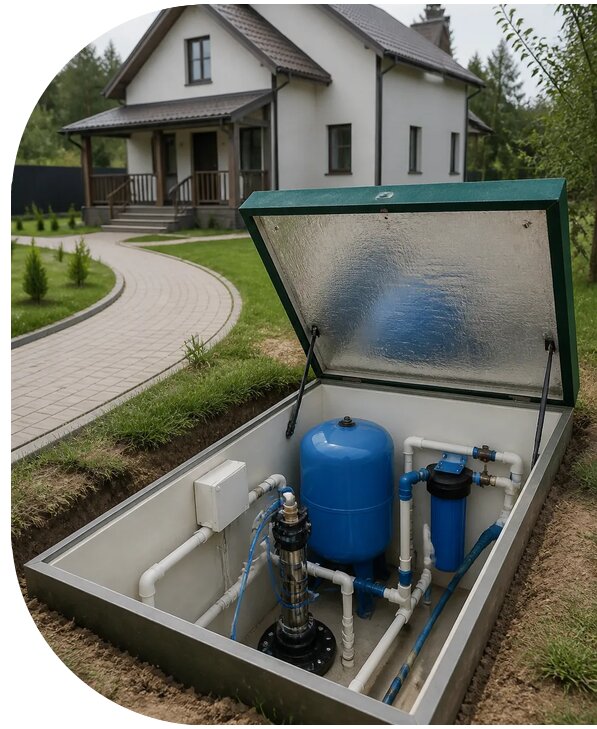 Автономное водоснабжение дома в Королёве от 155955 р. | АПаруса-Кор